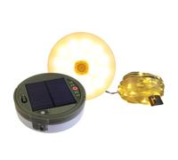 SELiLe Portable Camping Light Round Light Solar Texture Suitable for Outdoor Adventures and Family Trips Yard Decoration Light