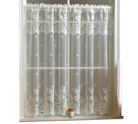 SELiLe Quick Setups Lace Window Partition Breathable Light Filtering Fabric for Studio Apartment Decoration Embroidered Window Screen