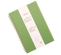 SELiLe Twin-Wire Binding Hardcover Notebook 160 Pages Wide Lined for Writing College Ruled Journal Notepads for School PVC Hardcover Writing Journal