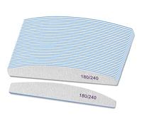 Selistamm Nail Files, 25Pcs Emery Board for Nails, Professional Nail Files for Acrylic Natural Nails, 180/240 Grit Nail Files, Nail File Set Washable and Reusable, Emery Board for Double Sided