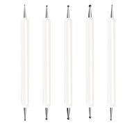 Selizo 5 Pcs Embossing Stylus Set with Different Size Double End Tracing Dotting Tool Stylus for Carbon Transfer Paper Mandala Rock Painting, Pottery Clay Craft, Embossing Art