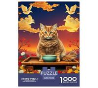 Selkirk Rex 1000 Pieces Jigsaw Puzzles Pet Cat for Kids Creative Home Decoration Puzzle Gifts for Women Age 14+ ForAdults 70x50cm/1000pcs