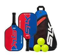 Selkirk SLK Prime Max Premium Pickleball Paddles Set of 2 | Fiberglass Face & x4 Polymer Core | Complete Pickleball Set with 2 Prime Max Pickle Ball Rackets, 3 Pro S1 Balls, and SLK Zipped Carry Bag