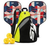 Selkirk Sport SLK Helix Pro Pickleball Racquet with Thermoformed Carbon Fiber Core with Hybrid Carbon Fiber and Fiberglass Face | Unparalleled Control | Patriot Set