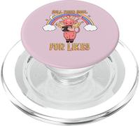 Sell Your Soul For Likes (Anti Social Media) (Cute Graphic) PopSockets PopGrip for MagSafe