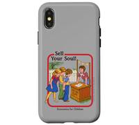 Sell Your Soul Sarcastic Retro Vintage Funny Adult Humor Case for iPhone X/XS