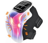 SELLASTIC Knee Massager for Joint Pain Relief with Heat, Rechargeable Red Light Vibration Knee Arthritis Massage Physiotherapy Machine for Women, Elder Age, Men - 1 Year Warranty