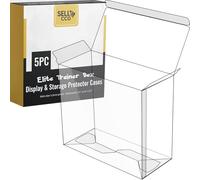 SellCCG - 5PC Perfect Fit ETB Protector Case - Elite Trainer Box Plastic Protectors - ETB Case Display & Storage (5 Pack)
