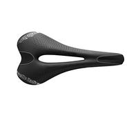 Selle Italia - C2 Gel Flow, Soft Gel Bicycle Saddle with a Wide Seat with Anti-Vibration Technology and a Manganese Rail, Water Resistant - Black - S2