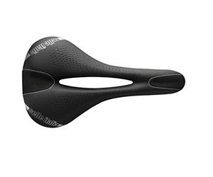 Selle Italia - Man Gel Flow, Soft Gel Bicycle Saddle with a Wide Seat with Anti-Vibration Technology and a Manganese Rail, Water Resistant - Black - L2