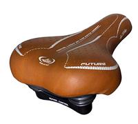 Selle Montegrappa Bicycle Seat, Future Lady 1900 Saddle with Elastomers, Light Brown for City Bike use