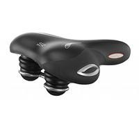 Selle Royal Lookin Relaxed Bike Saddle - Black, 26 x 22.8 cm