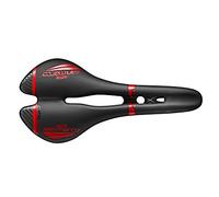 Selle San Marco Aspide Open Fit Carbon FX Saddle Black/Red Narrow (S2)