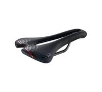 Selle San Marco Aspide Short Carbon FX Road Saddle - Black / Red / Wide L3