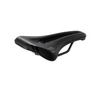 Selle San Marco GROUND Shield Dynamic - MTB/Off-Road Saddle with Mud Protection, Open Fit Centre Hole, Manganese Steel Frame - Size S3, Black