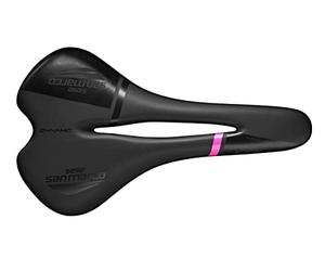 Selle San Marco Manganese Saddle for Women, Black/Pink, One Size