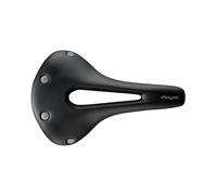 Selle San Marco Regal Short Dynamic - Gravel and Bikepacking Bike Saddle, with Manganese Bow Rail Frame, Anatomical Hole, Studded Design - Size L3, Black