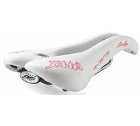 Selle SMP Avant Women's Racing Saddle White Leather Blanket with Embroidery Dimensions 269 mm x 154 mm 335 g