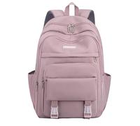 SellerFun Girls Junior Middle School Backpack Solid Color Casual Daypack Laptop Bag fit for School Travel Leisure time(Purple,25 Liter)