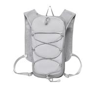 SellerFun Unisex Adult Running Hydration Vest Pack Vest Harness Strap Pockets Bungee Cord Ultra Slim Trail Ride(Light Grey, 2 Liters)
