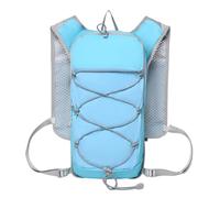 SellerFun Unisex Adult Running Hydration Vest Pack Vest Harness Strap Pockets Bungee Cord Ultra Slim Trail Ride(Light Blue, 2 Liters)
