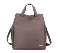 SellerFun Water Resistant Convertible Tote Backpack For Women Lightweight Work Travel Bag With Multiple Pockets(Taupe,25 Liters)