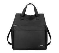 SellerFun Water Resistant Convertible Tote Backpack For Women Lightweight Work Travel Bag With Multiple Pockets(Black,25 Liters)