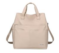 SellerFun Water Resistant Convertible Tote Backpack For Women Lightweight Work Travel Bag With Multiple Pockets(Beige,25 Liters)