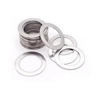 SellGood Fastener Washers 10pcs Stainless Steel Flat Gasket High Precision Rings Flat Thin Shim M20 M22 M25 M28 M30 Thickness 0.1mm 0.2mm 0.3mm 0.5mm 1mm (Color : Thickness 0.5mm, Size : 25x35)