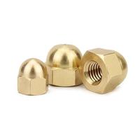 SellGood Hand Nut 1/10/20/50Pcs M3 M4 M5 M6 M8 M10 M12 M14 M16 Brass Cap Hex Nuts Decorative Dome Head Cover Semicircle Acorn Cap Nut (Size : M8 (5pcs))