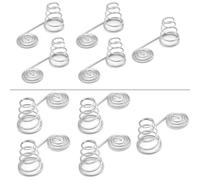 SellGood Metal Springs 10pcs AAA Battery Positive Negative Conversion Spring Contact Plate AA Battery Nickel Wire Coil Conical Spring Mini Conversion Spring Metal Springs(9x23)