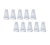 SellGood Metal Springs 10pcs Conical Springs Return Tower Spring, 304 Stainless Steel Coil Springs Taper, Mini Taper Compession Spring for DIY Project and Home Repair Metal Springs(0.7x5.6-10x12mm)