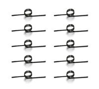SellGood Metal Springs 10pcs WD 1.2mm 3Coils Spring Steel V-spring Torsion Tiny Torsion Springs Hairpin Spring 180/120/90/60 Degree Metal Springs(180 Degrees)