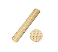 selliner 1 Roll Plastic Rattan Material,13.8inch x 6.6ft Cane Webbing,PE Rattan Roll for Caning Projects, Woven Open Mesh Cane for Furniture, Chair, Cabinet, Ceiling, Bed