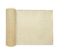 selliner 16.5ft x 15.8inch PE Rattan Cane Webbing Roll - Anti-Mildew Woven Open Star Anise Mesh, Synthetic Plastic Cane for Furniture Repair, Cabinet Door Inserts, Chair Seat Weaving & DIY Crafts