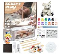 selliner Pottery Kit for Beginners,Air Dry Clay Starter Kit for Adults,Home DIY Pottery Starter Kits with Pottery Clay,Pottery Tools,Great for Date Night, Arts Crafts Hobby