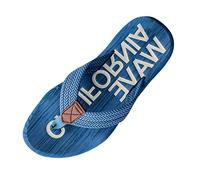 Selling Drop Beach Men's Slippers Fashion Sandals Breathable Summer Sandals Non-Slip Rubber Men's Flip Flops Men's Shoes Slippers Size 38, blue, 9.5 UK