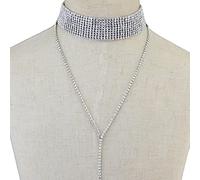 Selling Rhinestone Choker Crystal Gem Luxury Chokers Collar Chunky Y Necklace Women Jewelry Accessories s