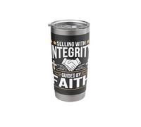 Selling with Integrity Guided by Faith Stainless Steel Insulated Tumbler