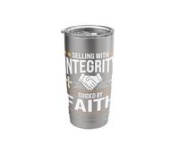 Selling with Integrity Guided by Faith Stainless Steel Insulated Tumbler