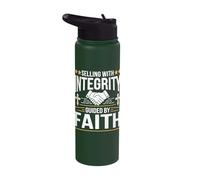 Selling with Integrity Guided by Faith Stainless Steel Insulated Water Bottle