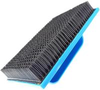 SELLORIA Artex Dab Brush,Strong, Stippler, Spotting Hand,Tools 15.2 cm x 4 inches,Stipple Brush Stippling Hand Tool Rubber Blue for Wallpapering Texturing (Stipple) DIY Ceiling Kit Set
