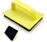 SELLORIA Artex Dab Brush, Strong, Stippler, Spotting Hand, Tools 15.2 cm x 4 inches (YELLOW),Stipple Brush, Artex Stippling Tool, Stippling Hand Repair Kit,Art And DIY Textures