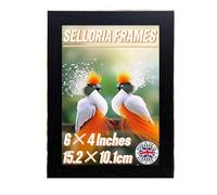 SELLORIA Natural Wooden Photo Frame, Wall Mount and Tabletop Display with Plexiglass Window Photo Frames, Family Photos Plexiglass Sheet, Size 6x4, 8x6, 10x8, A3, A4, A5, 7x5, 12x10, 9X7,16x12