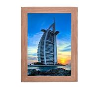 SELLORIA Wooden Photo Wall Mounting & Tabletop Picture Frames Photo Frames Tabletop and Wall Mounting with Plexiglass Window for Portrait Landscape 6x4, 7x5, 10x8, 8x6,12x10, A3,A4,A5 (Oak, 8x6)