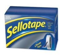 Sellotape Clever Tape Roll Write-on Copier-friendly Tearable 18mmx25m Matt Ref 1444600 [Pack 8]