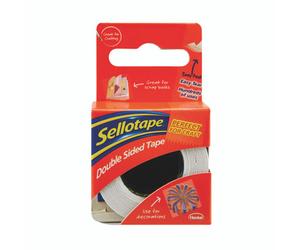 Sellotape Dbl Sided 15MM Tape PK12