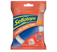 Sellotape Double Sided Tape, Strong Double Sided Tape for Everyday Use, Mounting, Arts & Crafts, Easy to Use Double Sided Sticky Tape with Solid Grip & Easy Peel, 12mmx33m