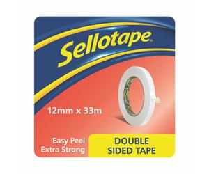 Sellotape Dsided Tape 12MMX33M PK8