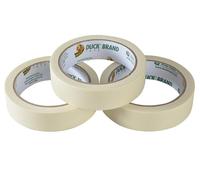 Sellotape Duck Tape All-Purpose Masking Tape 25Mm X 25M (Pack 3) in White Sellotape White